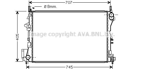 AVA QUALITY COOLING Радиатор, охлаждение двигателя OL2339